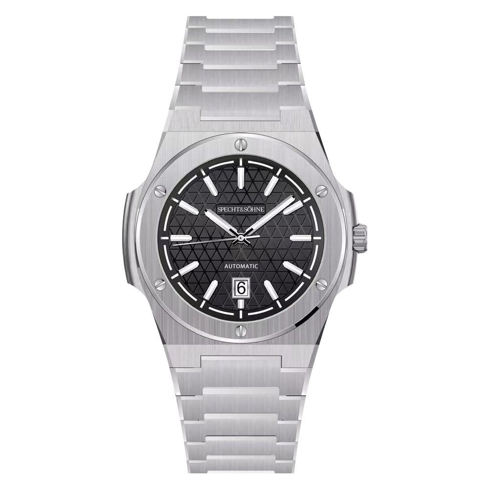 Specht & Sohne SP0022 Architekt Automatic - Black Color - Steel Strap
